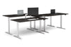 Just Right Height Adjustable 4 Person Bench Workstation [1600L x 800W with Cable Scallop] - Thumbnail 6 