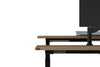 Just Right Height Adjustable 4 Person H-Bench Workstation - Black Frame [1600L x 800W] - Thumbnail 5 