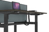 Just Right Height Adjustable 6 Person H-Bench Workstation - Black Frame [1400L x 800W with Cable Scallop] - Thumbnail 5 