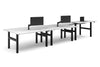 Just Right Height Adjustable 6 Person H-Bench Workstation - Black Frame [1800L x 700W] - Thumbnail 7 