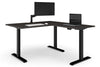 Just Right Height Adjustable Corner Workstation [1400L x 1550W with Cable Scallop] - Thumbnail 14 