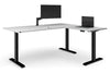 Just Right Height Adjustable Corner Workstation [1800L x 1550W with Cable Scallop] - Thumbnail 11 