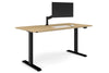 Just Right Height Adjustable Desk [1600L x 800W with Cable Scallop] - Thumbnail 9 