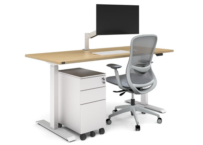 Just Right Height Adjustable Desk [1800L x 800W with Cable Scallop] Jasonl 