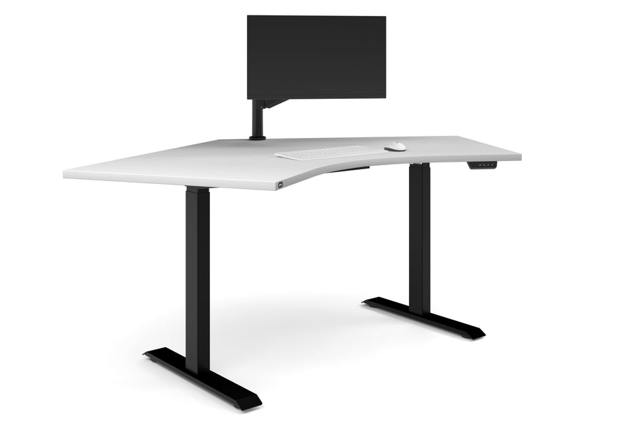 Environmental image of Just Right Height Adjustable Single Person 120 Degree Workstation
