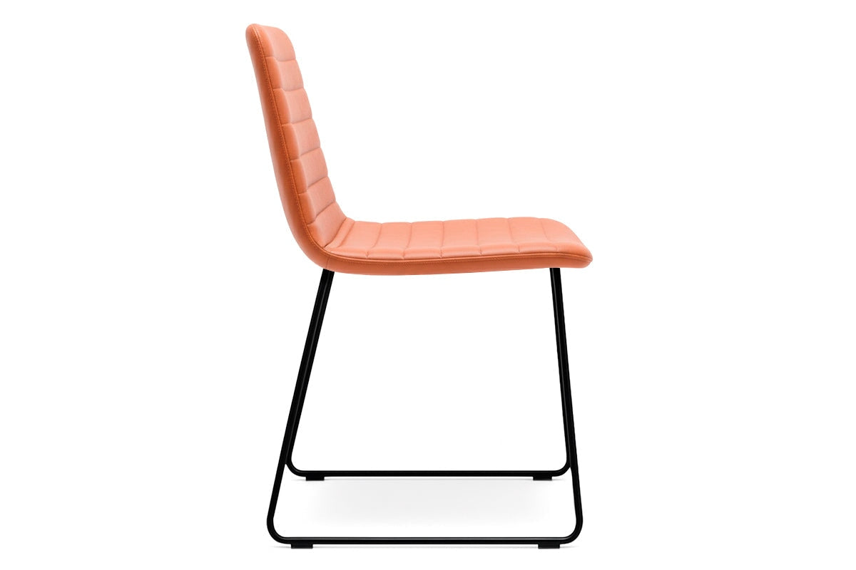 Lark Conference/Training Chair Sled Base-PU black arms 