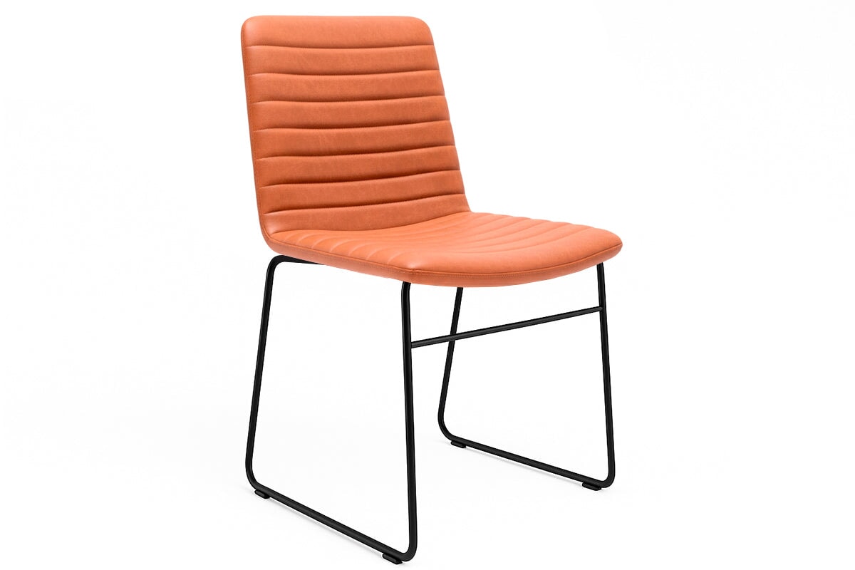 Lark Conference/Training Chair Sled Base-PU brown none 