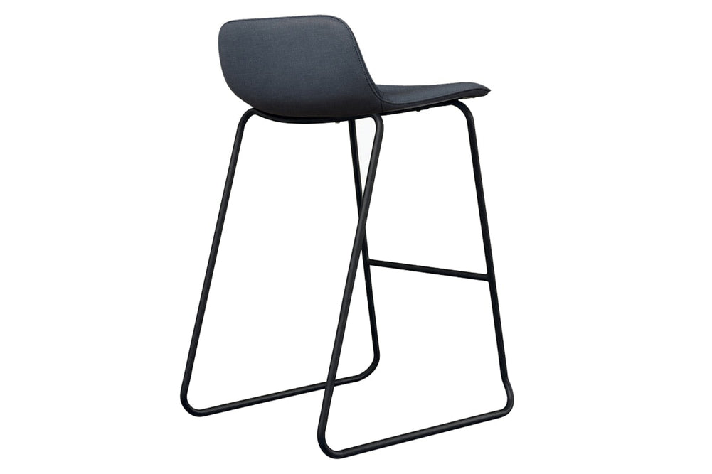 Lark Counter Stool Sled Base - 730mm Seat Height-PU black  