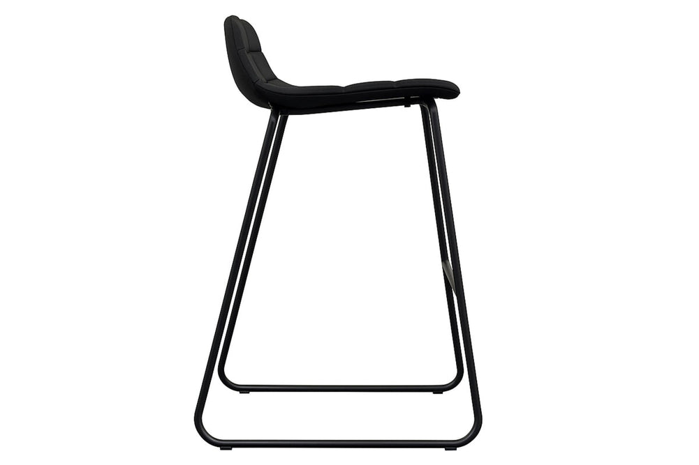 Lark Counter Stool Sled Base - 730mm Seat Height-PU black  