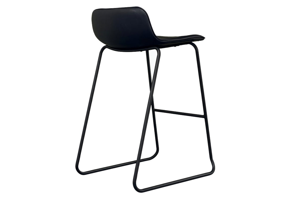 Lark Counter Stool Sled Base - 730mm Seat Height-PU black  