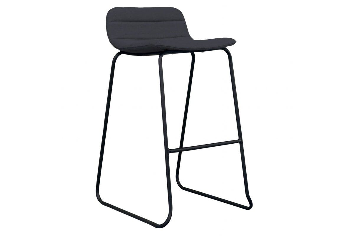 Lark Counter Stool Sled Base - 730mm Seat Height-fabric dark grey  