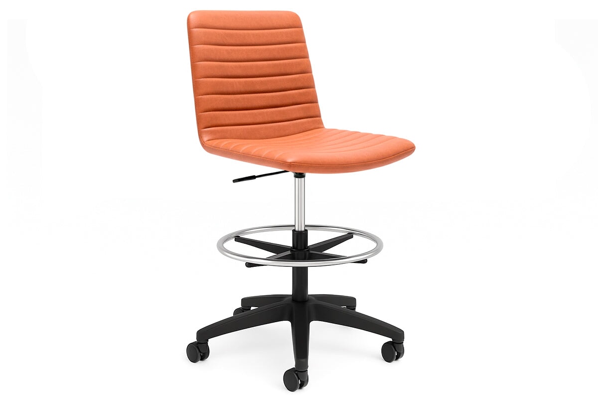 Lark Drafting Chair-PU brown none 