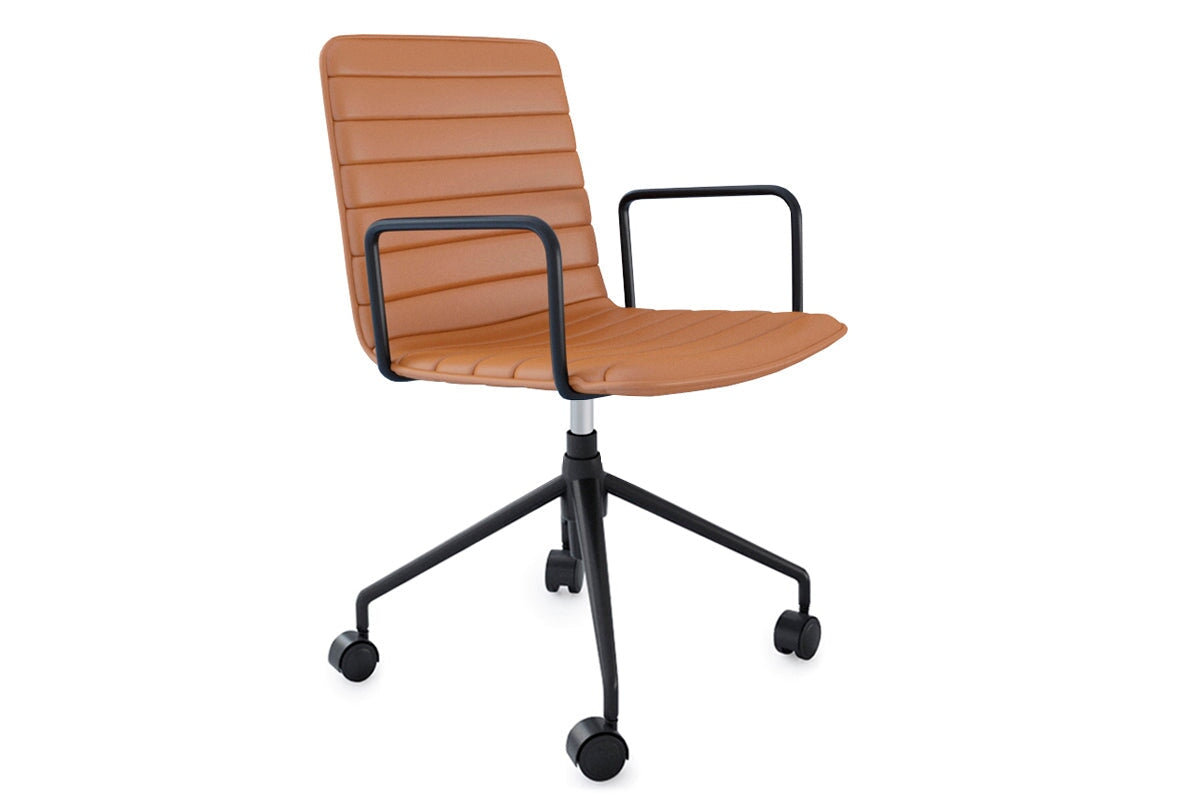 Lark Swivel Meeting Chair Jasonl brown/PU arms 