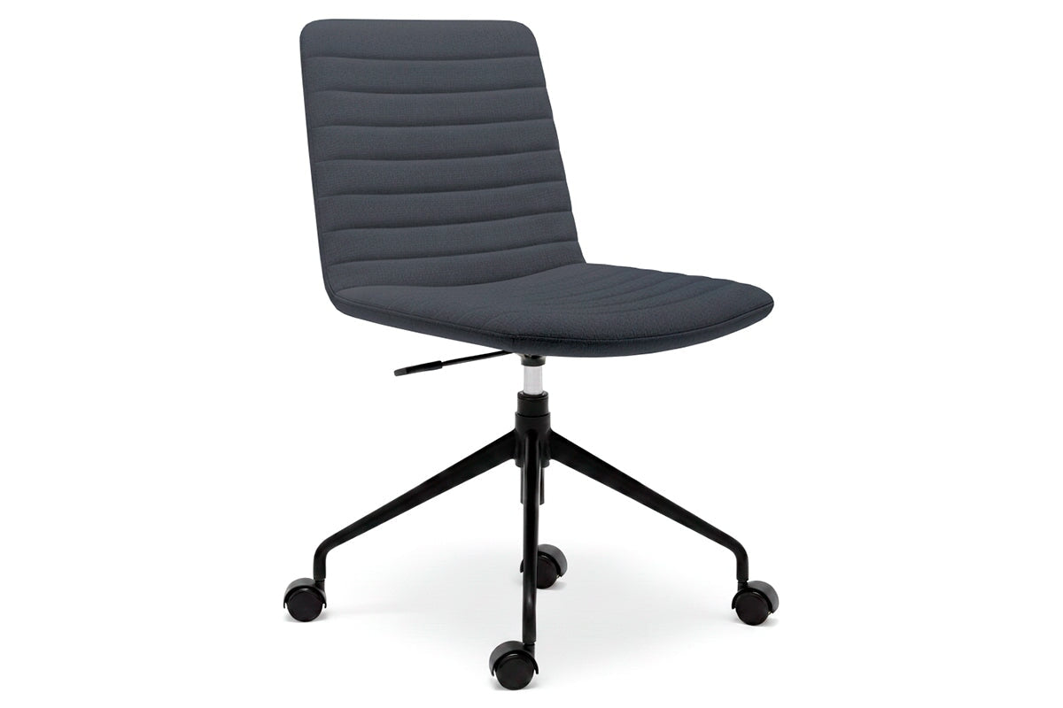 Lark Swivel Meeting Chair-fabric dark grey none 