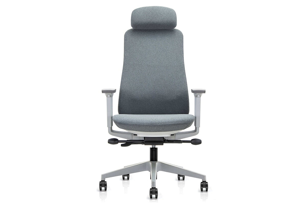 Macaw Executive Fabric Chair - High Back-grey  