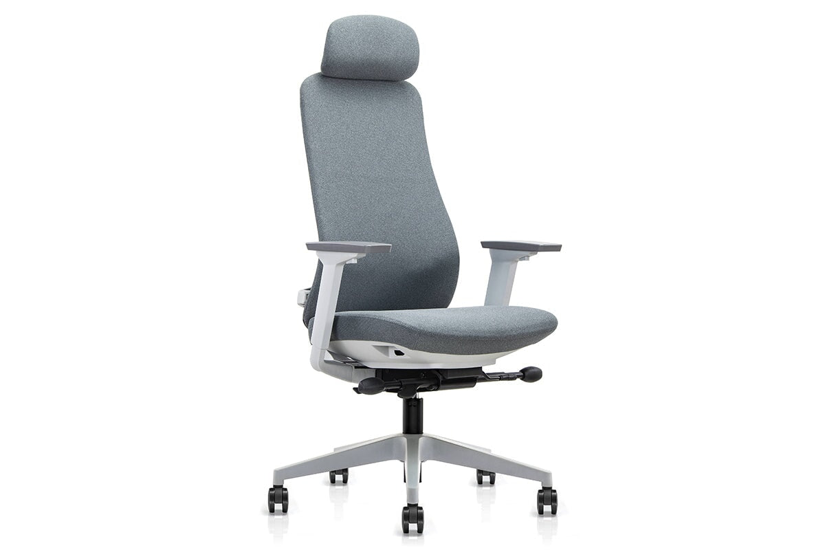 Macaw Executive Fabric Chair - High Back Jasonl grey 