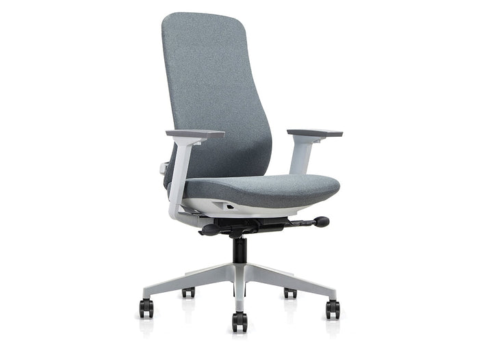 Macaw Executive Fabric Chair - Medium Back Jasonl grey 