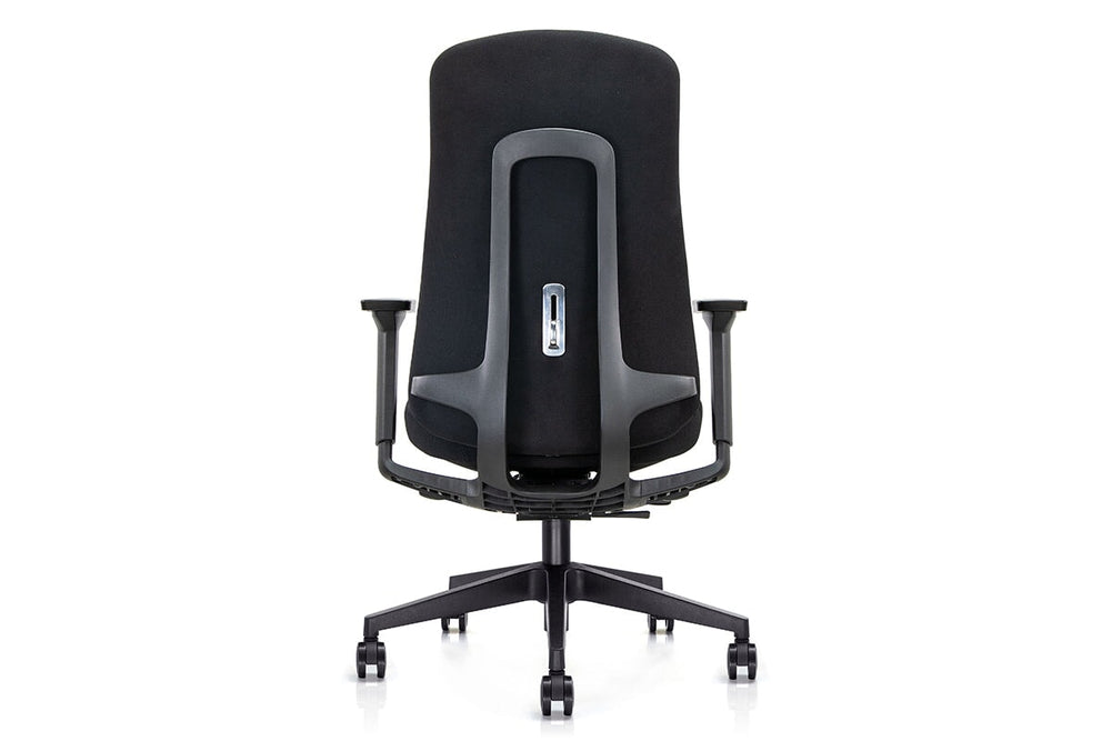 Macaw Executive Fabric Chair - Medium Back-grey  