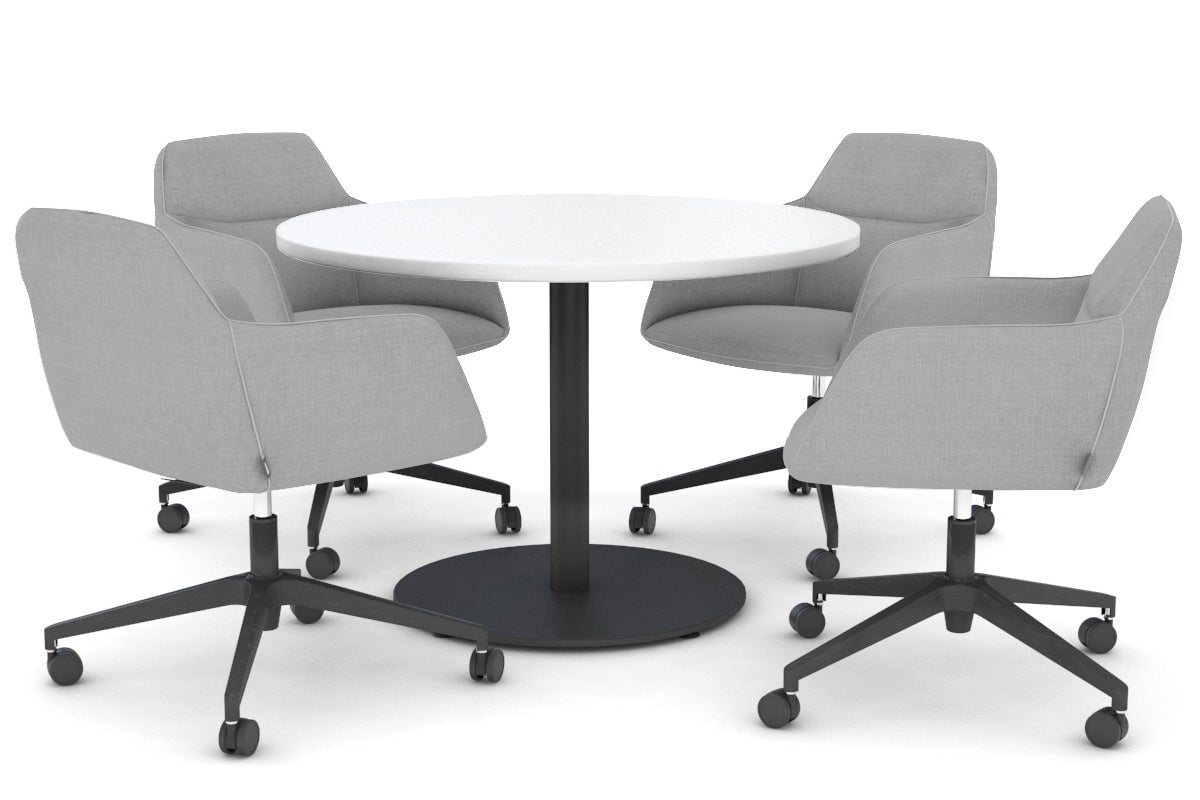 McDuck Arm Chair - Black Swivel Base Jasonl 