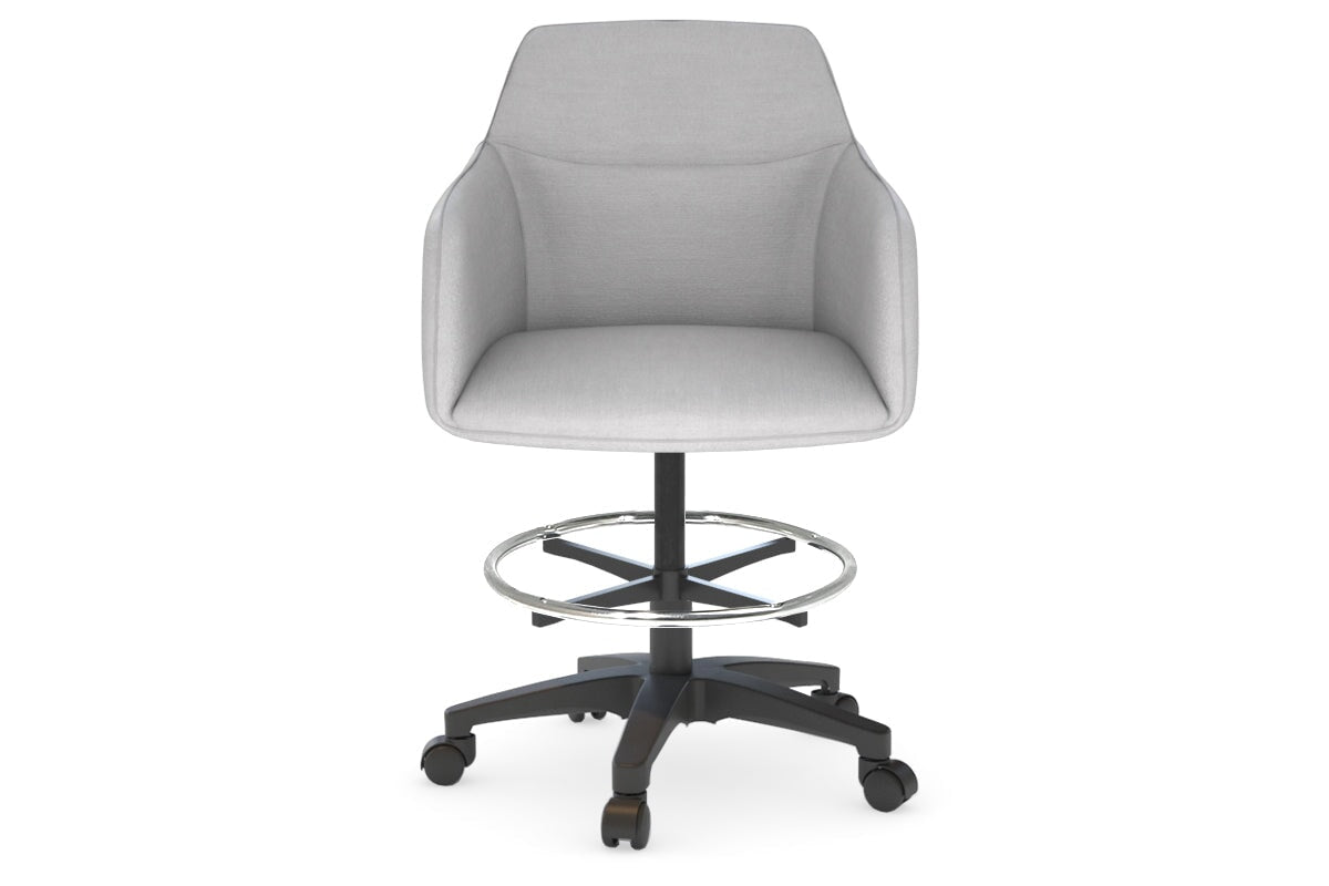Mcduck Drafting Office Chair - Swivel and Tilt-PU black  