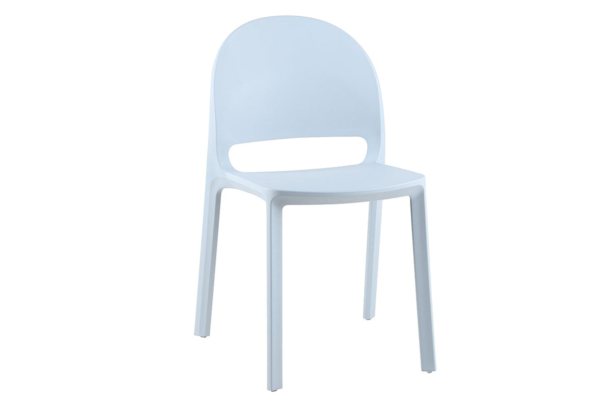 Mona Stacking Chair PP Seat and Back Jasonl light blue 