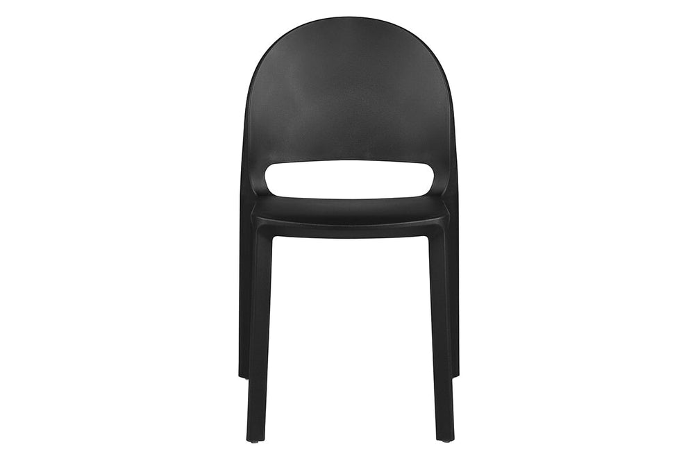 Mona Stacking Chair PP Seat and Back-black  
