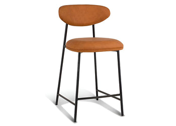 MS Hospitality Bonnie Stool - 650mm Seat Height [890H x 450W] MS Hospitality burnt caramel 