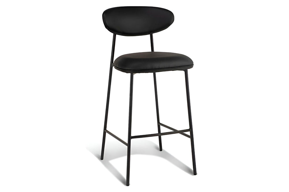 MS Hospitality Bonnie Stool  - 750mm Seat Height [990H x 450W]-licorice  