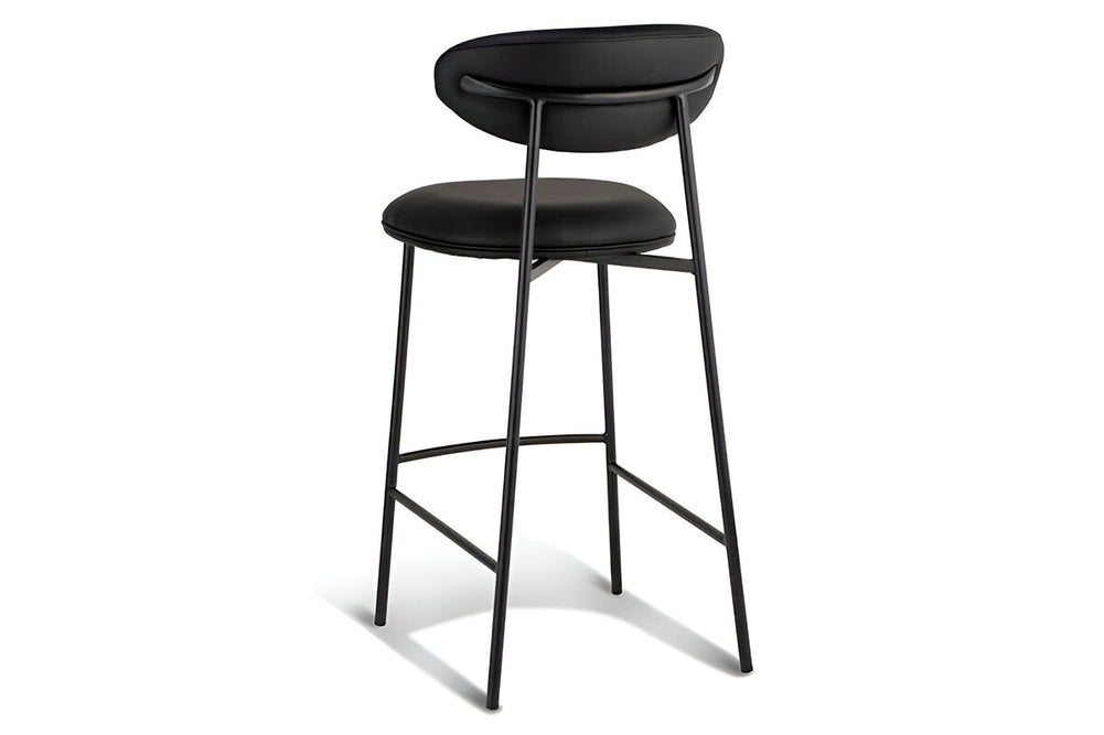MS Hospitality Bonnie Stool  - 750mm Seat Height [990H x 450W]-licorice  