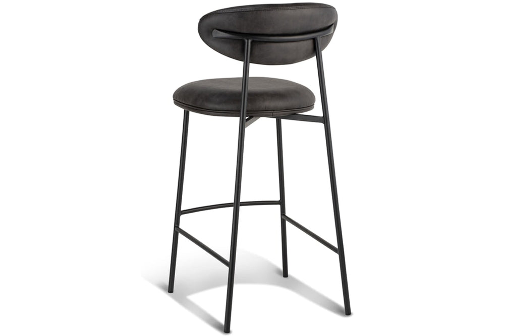 MS Hospitality Bonnie Stool  - 750mm Seat Height [990H x 450W]-licorice  