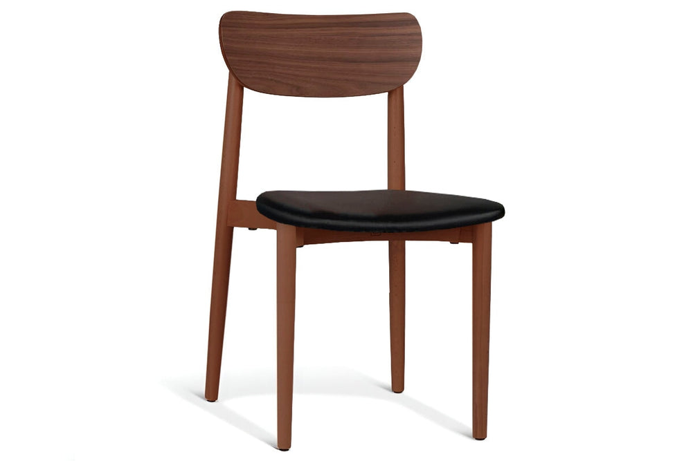 MS Hospitality Mawson Side Chair with Cushion Seat-walnut  