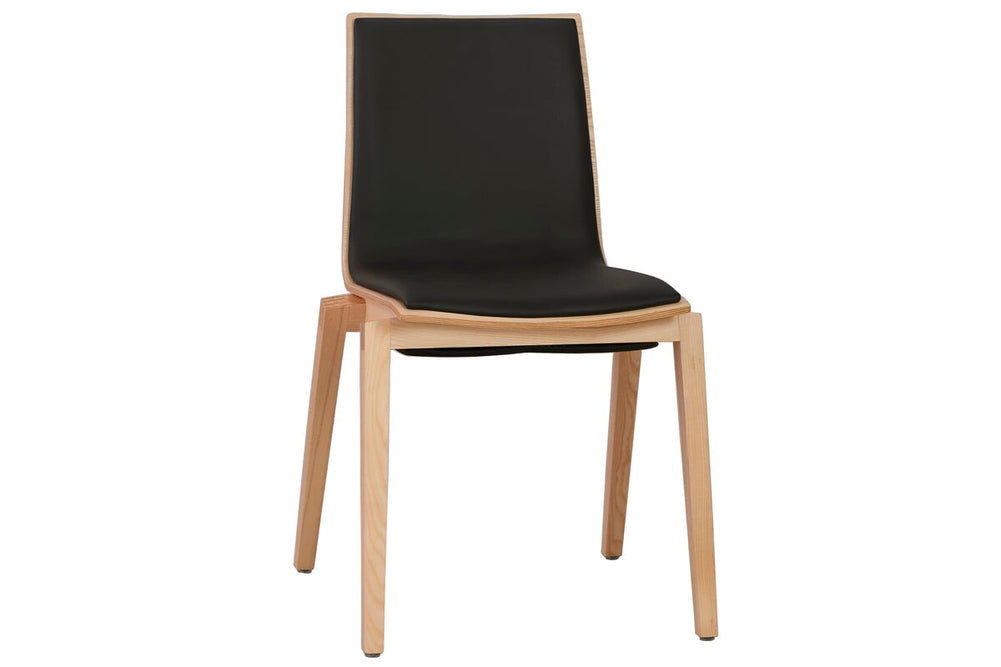 MS Hospitality Volkov Timber Chair with Cushion Seat-natural  