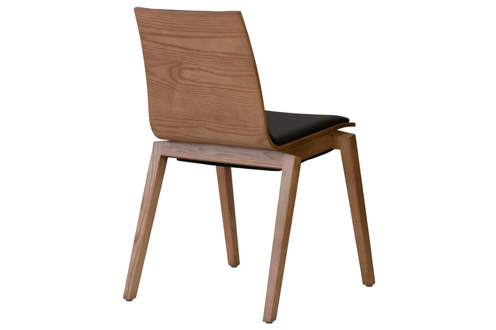 MS Hospitality Volkov Timber Chair with Cushion Seat-walnut  
