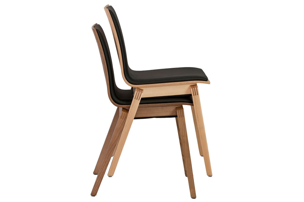 MS Hospitality Volkov Timber Chair with Cushion Seat-walnut  
