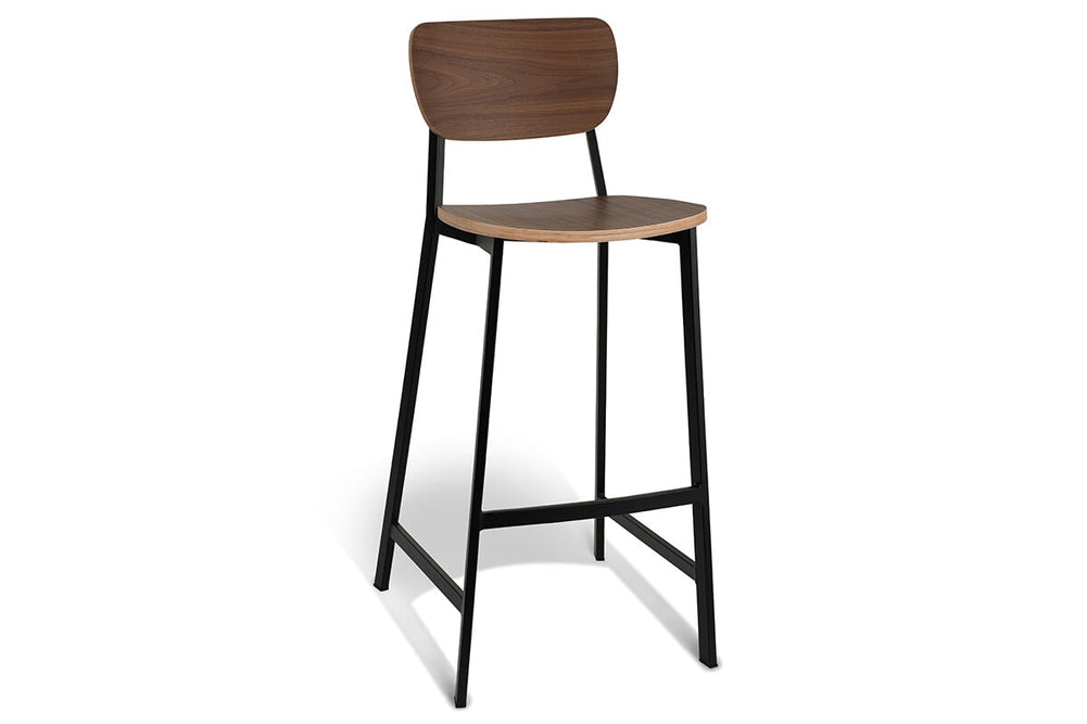 MS Hospitality Zesra Barstool - 750mm Seat Height-walnut  
