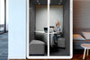 Nest 2 Person Meeting Booth with Diagonal Table [Echo Panel] - Thumbnail 3 