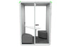 Nest 2 Person Meeting Booth with Diagonal Table [Echo Panel] - Thumbnail 14 