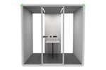 Nest 4 Person Meeting Booth [Acoustic Panel] Jasonl white light grey none