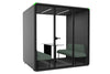 Nest 4 Person Meeting Booth - Full Glass Back Wall [Acoustic Panel] - Thumbnail 22 