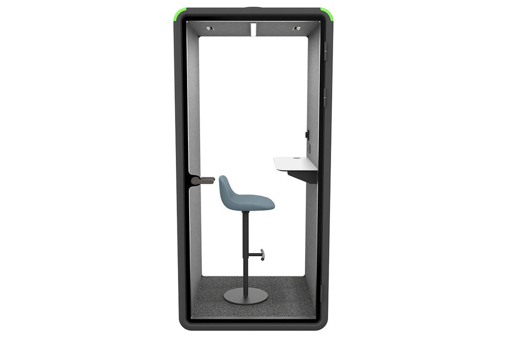Nest Phone Booth [Acoustic Panel]-black dark grey grey