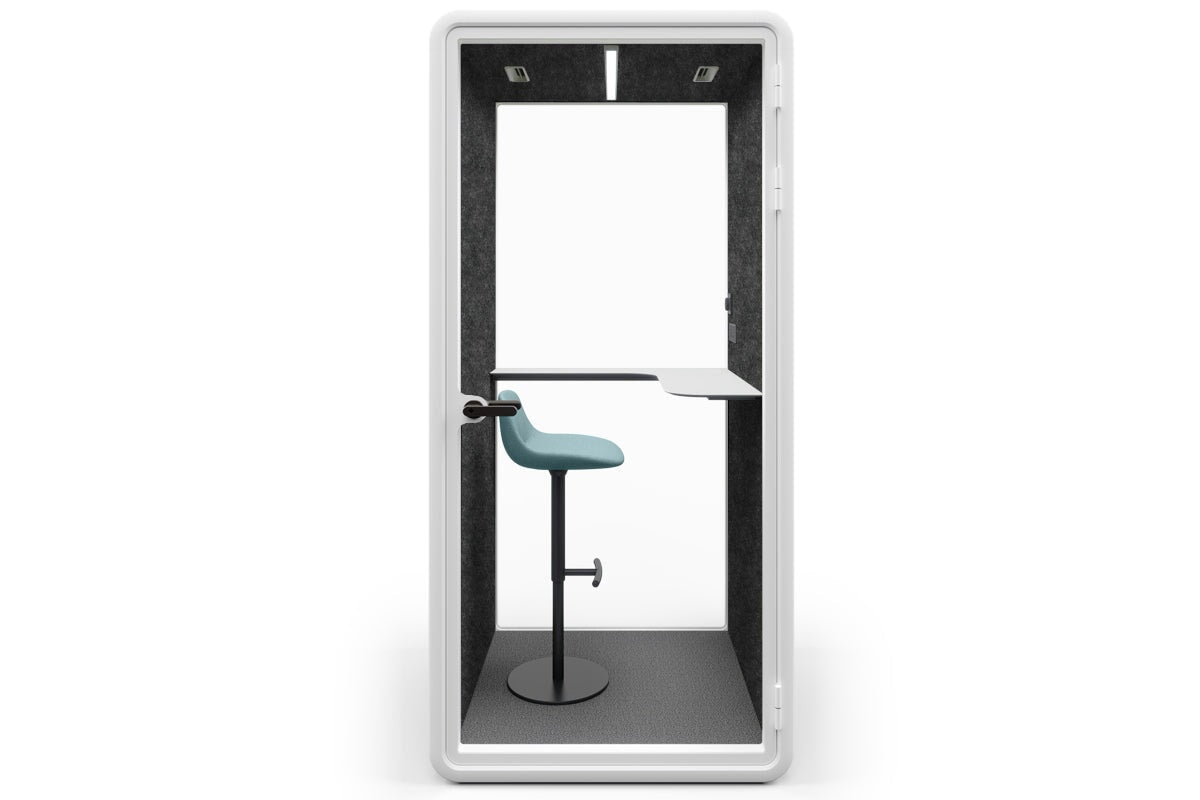 Nest Phone Booth [Echo Panel] Jasonl white dark grey blue