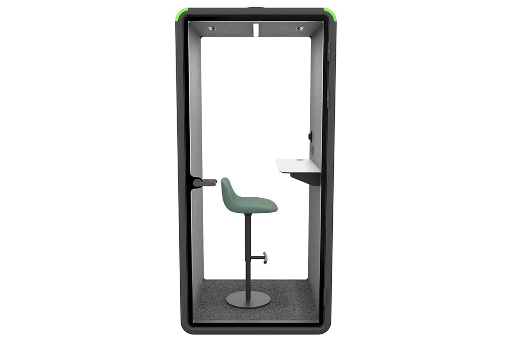 Nest Phone Booth [Acoustic Panel]-black dark grey grey