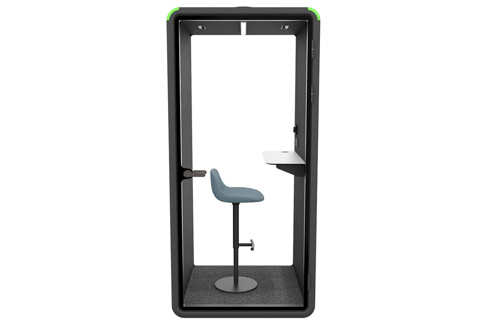 Nest Phone Booth [Acoustic Panel]-black dark grey grey