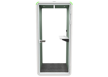 Nest Phone Booth [Echo Panel with Fabric] Jasonl white green fabric none