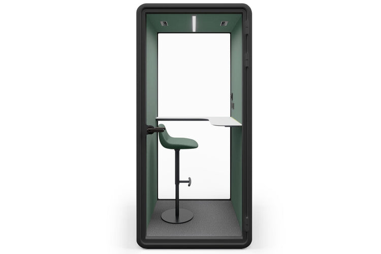 Nest Phone Booth [Echo Panel with Fabric] Jasonl black green fabric green