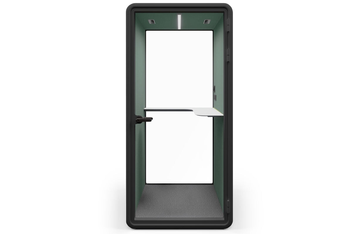 Nest Phone Booth [Echo Panel with Fabric] Jasonl black green fabric none