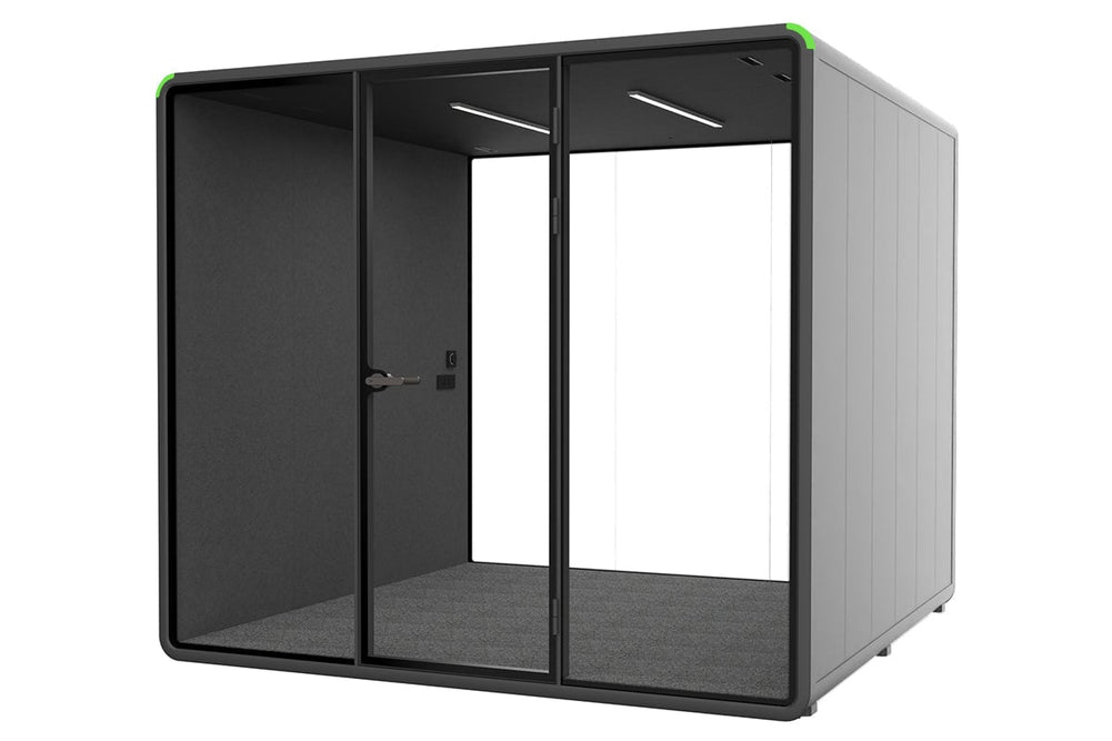 Nest XL Meeting Booth [Acoustic Panel]-black dark grey none