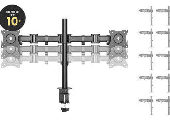 Pop Monitor Double Arm Black - Bulk Jasonl 