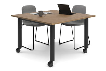  - Quadro 80mm Cylinder Leg Mobile Meeting Table [1200L x 1200W] - 1