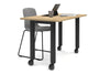 Quadro 80mm Cylinder Leg Mobile Table [1200L x 700W] - Thumbnail 7 